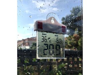 Thermomètre de fenêtre numérique et solaire - Maxmin out 2