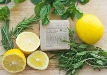 Savon Citron & Herbes | Savon artisanal pour les mains et le corps 1