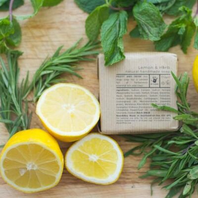Zitrone & Kräuterseife | Handgemachte Seife für Hand und Körper