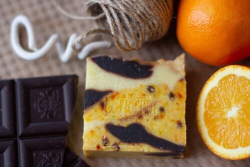 Orange & Cacao Soap Soap - Vegan, Handmade, 100% Natural