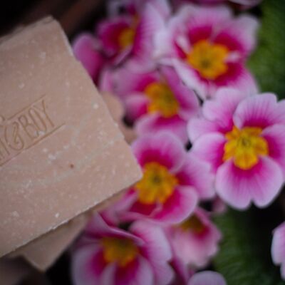 Rose Geranium & Pink Clay Soap - Vegan, Handgemacht, Natürlich