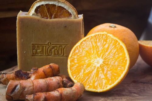 Turmeric & Orange Soap - Vegan, Handmade, 100% Natural