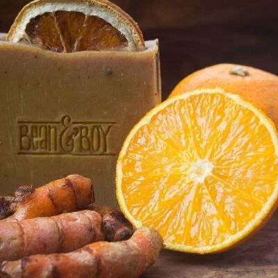 Turmeric & Orange Soap - Vegan, Handmade, 100% Natural