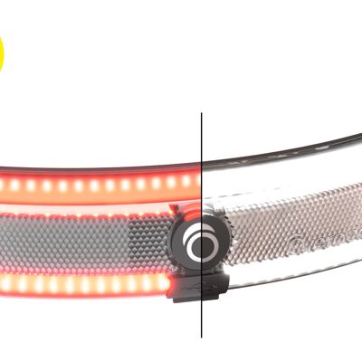 OxiLum: luz delantera/trasera extraíble para bicicleta, scooter o casco