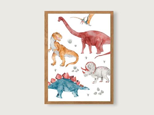 Poster A3 "Dinosaurier"