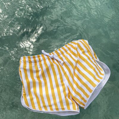 Pantaloncini fiamminghi gialli/bianchi UPF 50+.