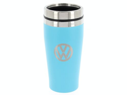 VOLKSWAGEN VW Doppel-Thermosbecher, Edelstahl, 450ml - Türkis