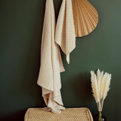 Linen color swaddle 60x60 cm