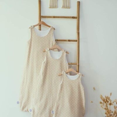 Linen color summer sleeping bag 0-6 months