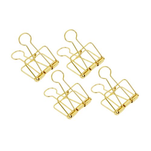 XL Foldback Clips Set, Gold, 4 pcs