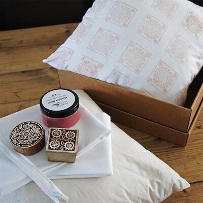 Block Printed Cushion Kit