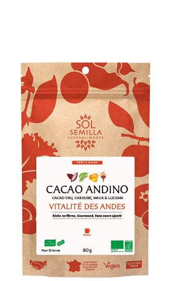 Boisson Cacao Andino Cru BIO - 80 g 2