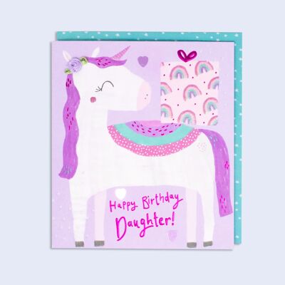 Süße Tochter Geburtstagskarte 125
