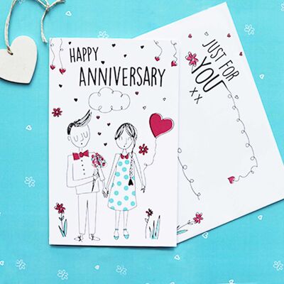 Doodles  Anniversary Card 90