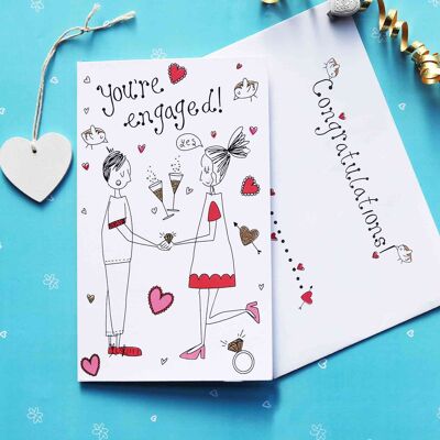 Doodles  Engagement Card 90