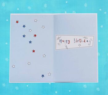 Doodles anniversaire garçon carte 90 2