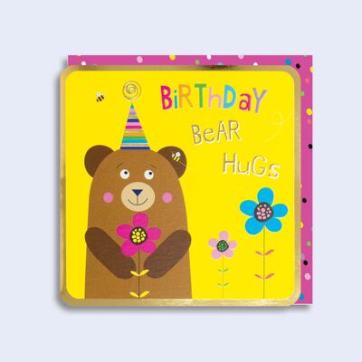 Leuchtende Neonkarte Bear Hugs 90