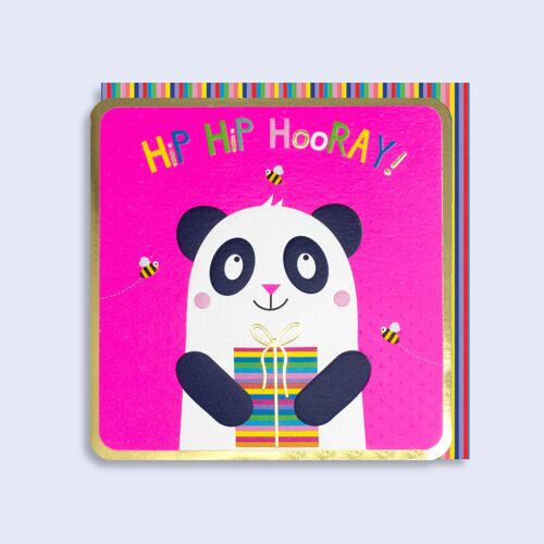 Luminous Neon Card Birthday Panda 90