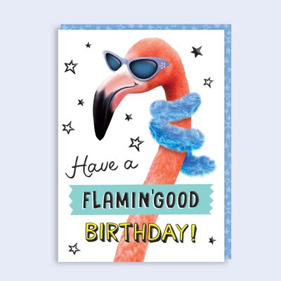 Tarjeta de cumpleaños Just Fur Fun Flamin'Good 55
