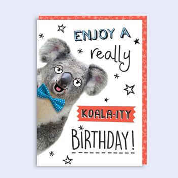 Just Fur Fun Carte d'anniversaire Koala-ity Anniversaire 55 1