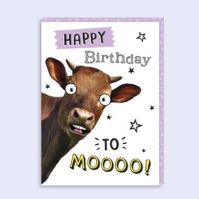 Carte d'anniversaire amusante Just Fur Legen-dairy anniversaire 55