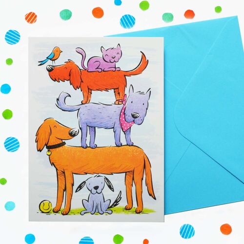 Just to Say Dogs Blank Card 55