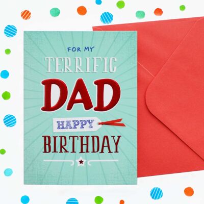 Just to Say Terrific Dad Birthday Card 55