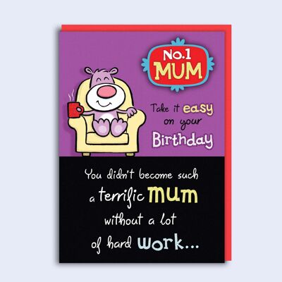 Just to Say No.1 Mum Birthday Card 90