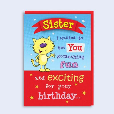 Just to Say Sister Birthday Card90