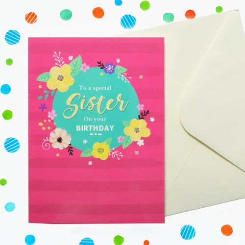 Just to Say Sister Birthday Card 55