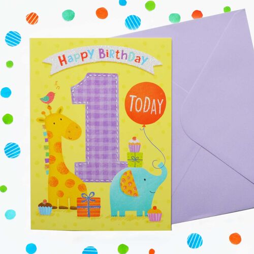 Just to Say 1st Birthday Card 55
