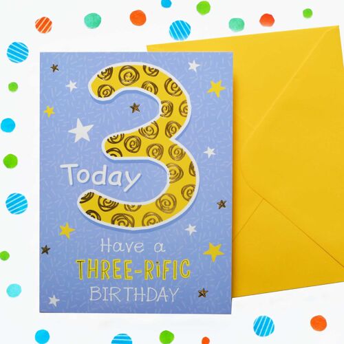 Just to Say 3rd Birthday Card 55