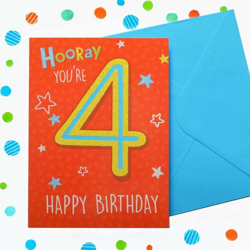 Just to Say 4th Birthday Card 55