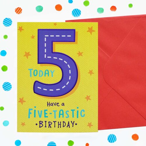 Just to Say 5th Birthday Card 55
