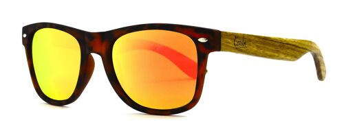 Sunglasses 018 -way - tortoise brown - yellow