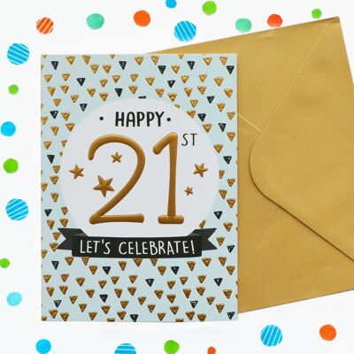 Just to Say 21st Birthday Card 55