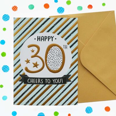 Just to Say 30th Birthday Card 55