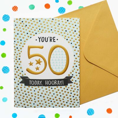 Just to Say 50th Birthday Card 55