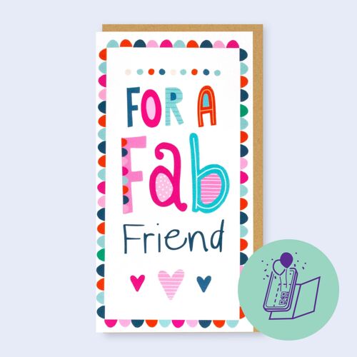 Video Greeting Card Fab Friend 125