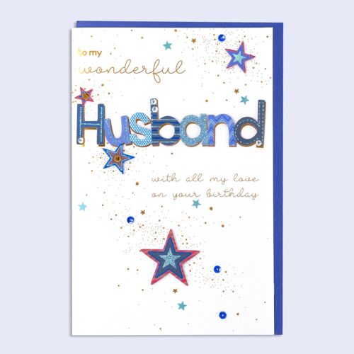 Handcrafted Sparkles Husband Birthday 150