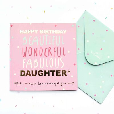 Little Moments Tochter Geburtstagskarte 55