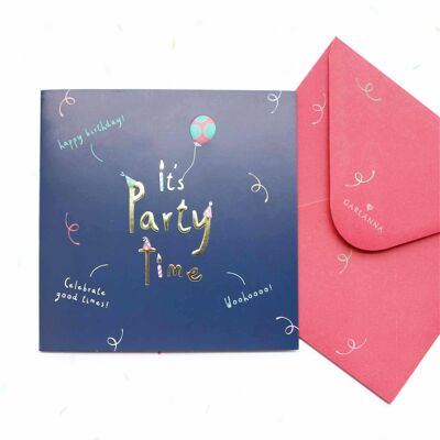 Carte d'anniversaire Little Moments Party Time 55