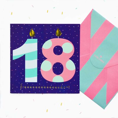 Tarjeta de cumpleaños número 18 de Little Moments 55