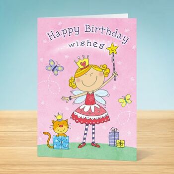 The Write Thoughts Carte d'anniversaire Fairy Princess 45 1