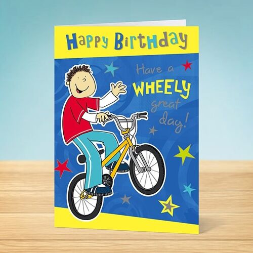 The Write Thoughts Birthday Card Wheely Great 45