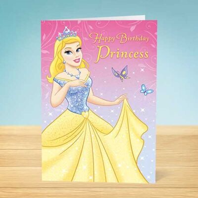 The Write Thoughts Carte d'anniversaire Princesse Anniversaire 45
