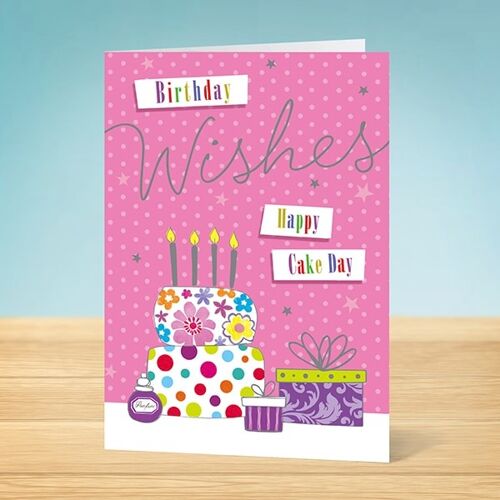 The Write Thoughts Birthday Card Happy Cake Day 45