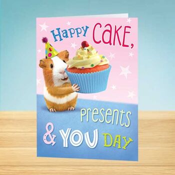 La carte d'anniversaire Write Thoughts Cake & Presents 45 1