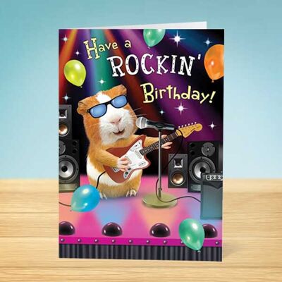 The Write Thoughts <br/>Carte d'anniversaire Rockin' Birthday Card 45