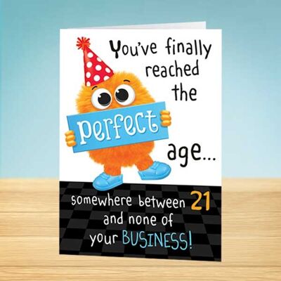 The Write Thoughts Birthday Card Perfect Age 45